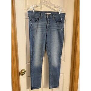 Levis 501 Womens 28x26 Button Fly Straight Leg 100% Cotton Classic Fit Denim